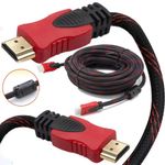 Cable-HDMI-Con-Filtro-3-Metros-HD-3D-V14-Enmallado-Negro-Con-Rojo