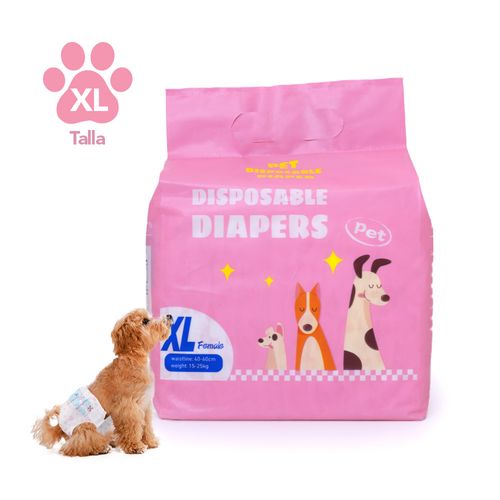 Pañales Absorbentes para Mascotas Perros Hembra Talla XL JP3