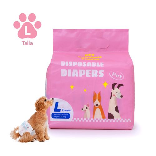 Pañales Absorbentes para Mascotas Perros Hembra Talla L JP3