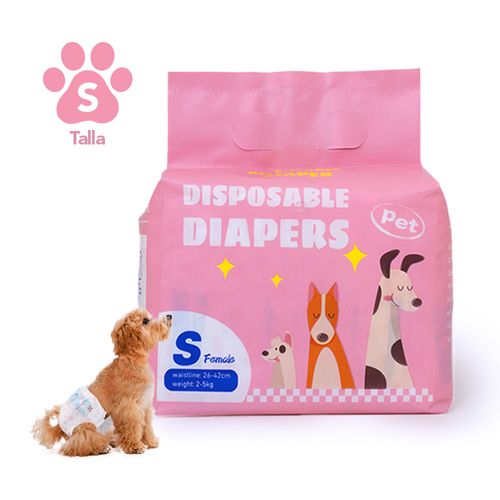 Pañales Absorbentes para Mascotas Perros Hembra Talla S JP3