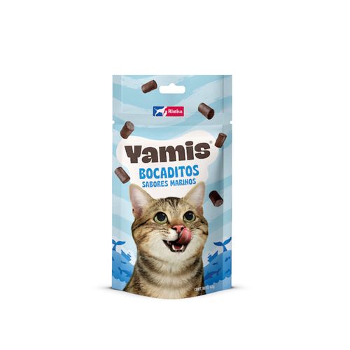 Bocaditos para Gatos YAMIS Sabores Marinos Lata 60g