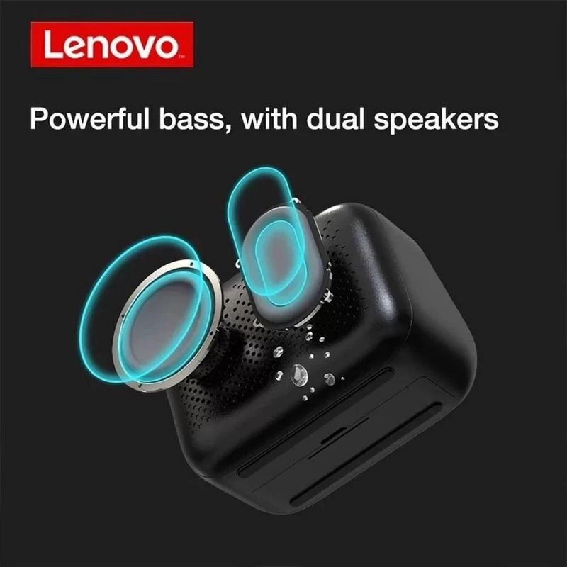 Reloj-Parlante-Lenovo-Speaker-BT-TS13-Bluetooth-Negro