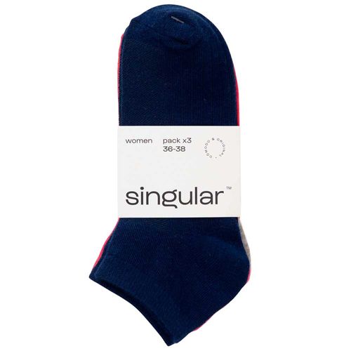Medias Algodón Mujer SINGULAR Packx3 Eys-Bol