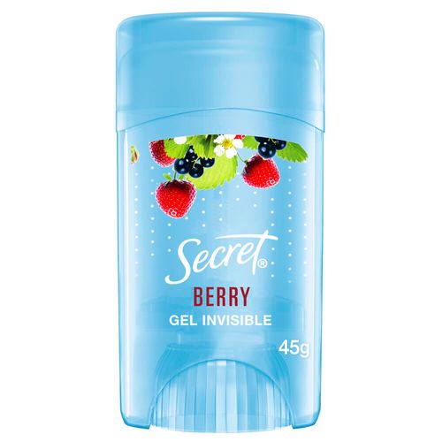 Desodorante SECRET  Antitranspirante en Gel Invisible Berry 45g