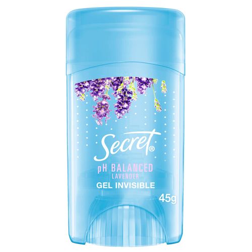 Desodorante SECRET Antitranspirante en Gel Invisible pH Balanced Lavender 45g