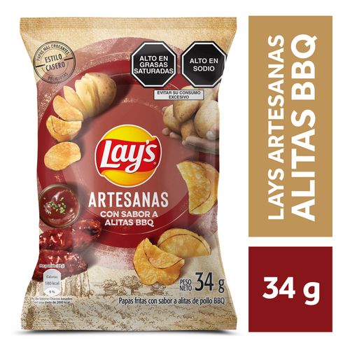 Papas Artesanales LAYS BBQ Bolsa 34g