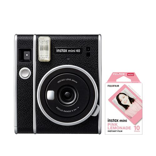 Camara Fujifilm Instax Mini 40 Black +Pelicula lemonade x10