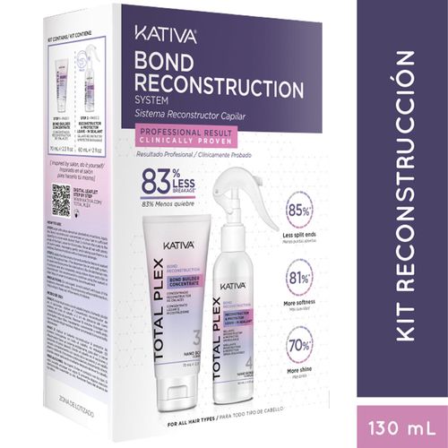 Kit Reconstrucción KATIVA Total Plex Sellante 60ml + Concetrado 70ml
