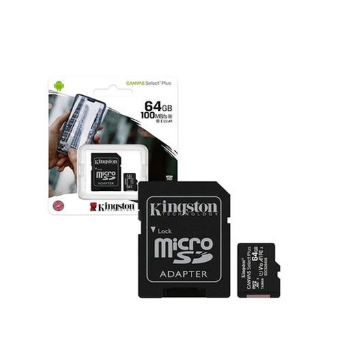 Memoria Micro SD Kingston 64GB Clase 10-100MB/S