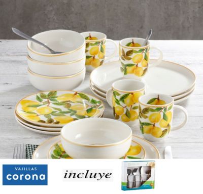 Juego de Vajilla Alegra 16 piezas Corona con Obsequio Shopstar