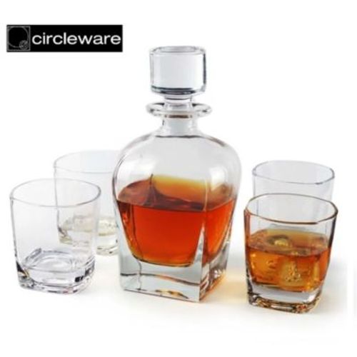 Set Licorera X 5 Piezas Monarch CIRCLE GLASS