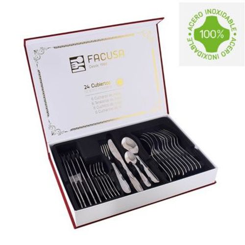 Set de Cubiertos x 24 Mesa Facusa (Estuche Especial)