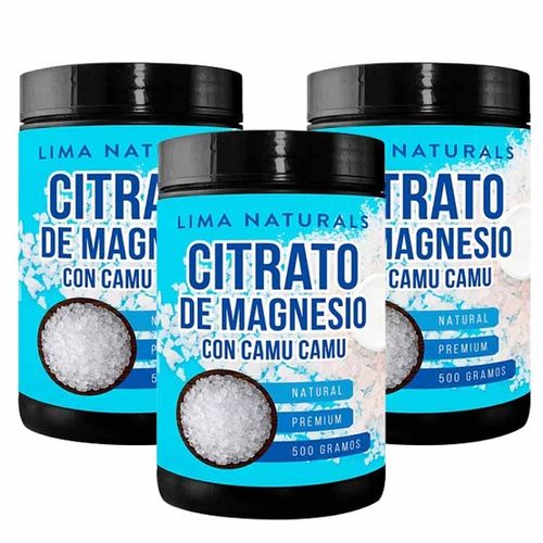 CITRATO DE MAGNESIO 500G LIMA NATURALS X 3