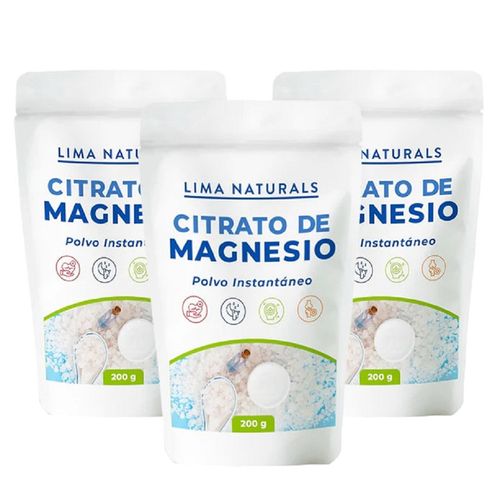 CITRATO DE MAGNESIO 200G LIMA NATURALS X 3