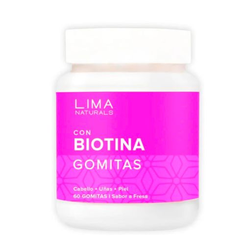 GOMITAS ADULTOS CON BIOTINA 60 UNIDADES LIMA NATURALS