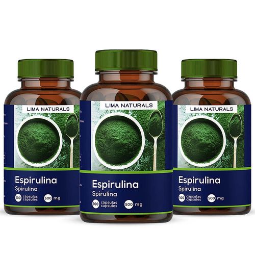 ESPIRULINA LIMA NATURALS 100 CÁPSULAS X 3