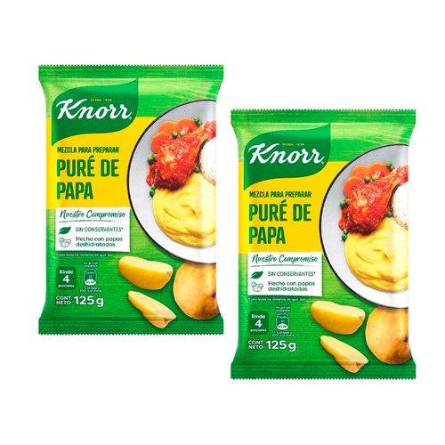 Pack Puré de Papa KNORR Bolsa 125g x 2un