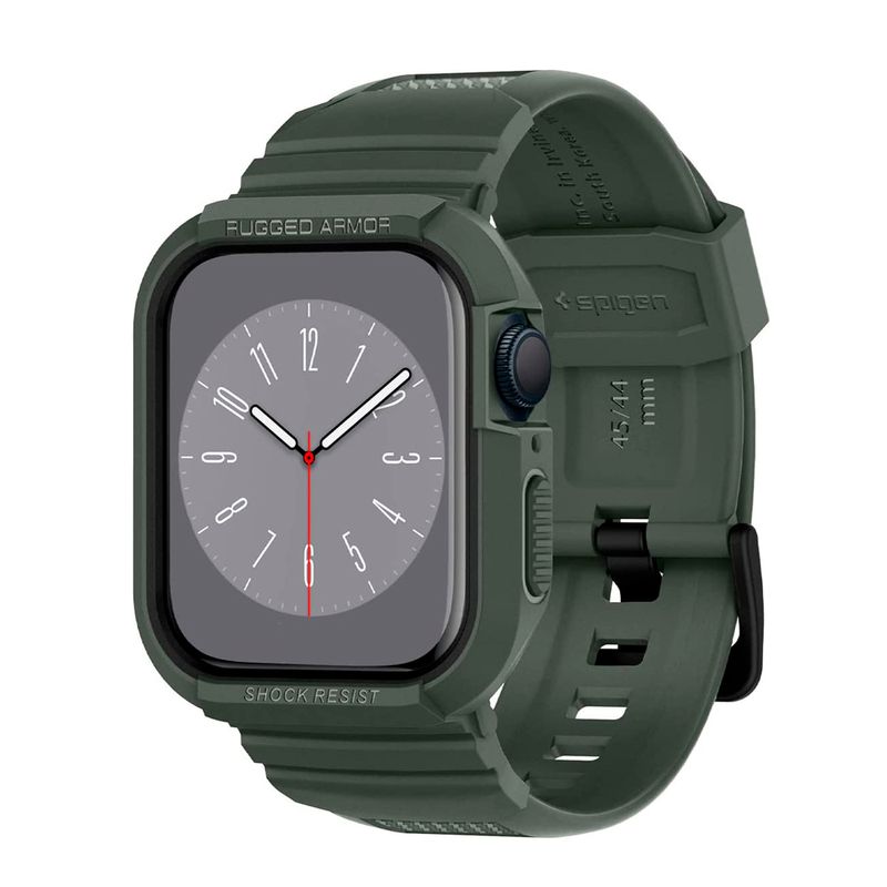 Case-Rugged-Armor-Pro-Spigen-para-Apple-Watch--45mm-44mm--color-verde