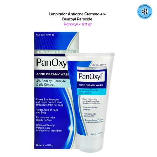 Limpiador Antiacne Cremoso 4% Benzoyl Peroxide 170 Gr