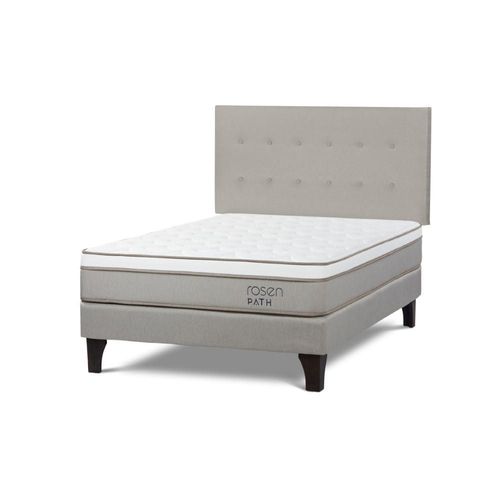 Cama Europea Path Niebla 2 Plazas R.West Niebla + 2 Almohadas