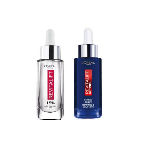 Pack Loreal Paris Serum Rostro Ácido Hialurónico + Serum Rostro Retinol