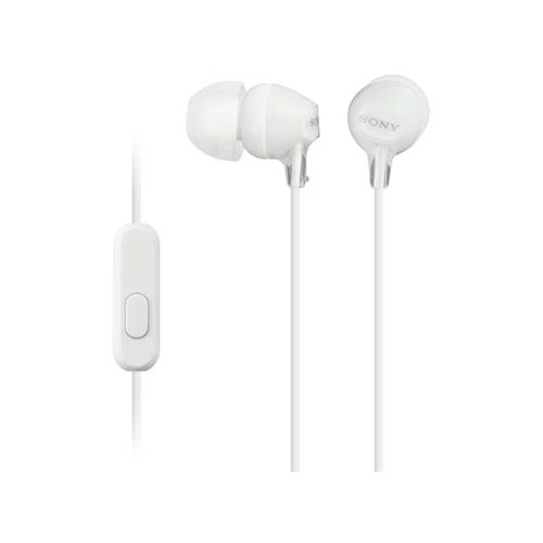 SONY AUDÍFONOS IN EAR CON MICRÓFONO MDR-EX15AP BLANCO