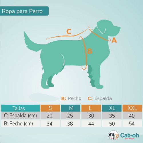 Ropa para perro Abrigo dulce invierno M