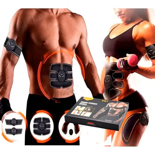 Smart Fitness EMS 5 en 1 Six pack abdominales,brazos,Gluteos Negro