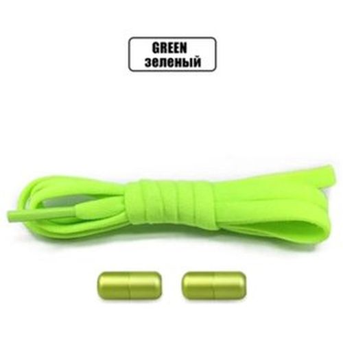 Cordones o Pasadores Elasticos Color Verde Fosforescente - Capsula Verde