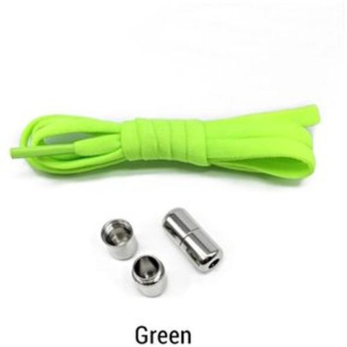 Cordones o Pasadores Elasticos Color Verde Fosforescente