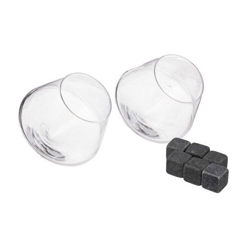 Set X 2 vasos para Whisky con cubos de piedra Trend