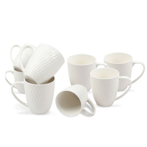 Set de tazas mugs Porcelana Eleganza x 8