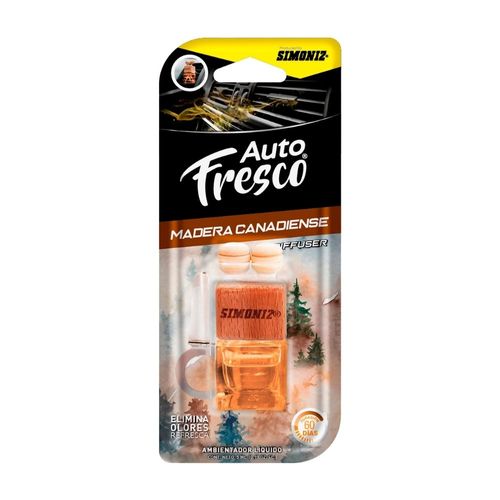 Ambientador Cubo Madera Can 5ml Auto Fresco Simoniz