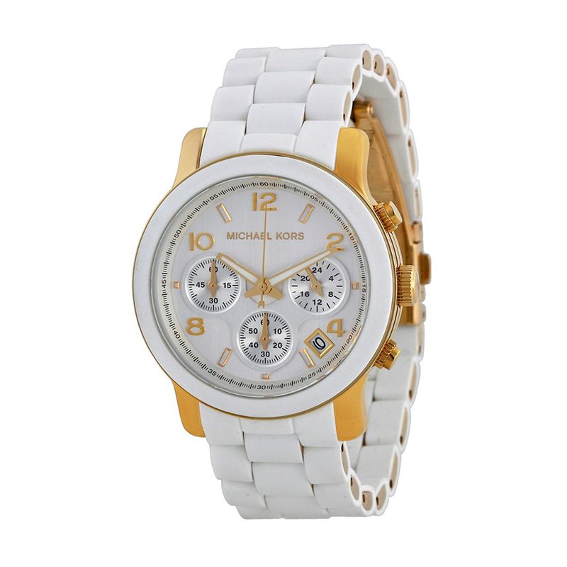Reloj-Michael-Kors-Mk5145-White-Runway-39mm-Nuevo-Genuino