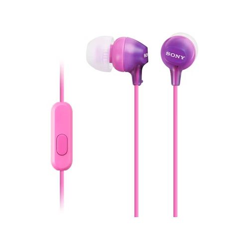 SONY AUDÍFONOS IN EAR CON MICRÓFONO MDR-EX15AP VIOLETA