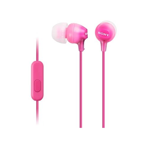 SONY AUDÍFONOS IN EAR CON MICRÓFONO MDR-EX15AP ROSADO