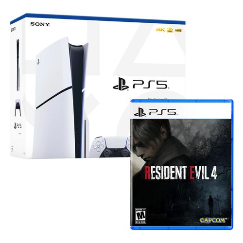 Consola Playstation 5 Slim Con Lector De Discos + Resident Evil 4