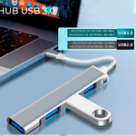 Adaptador-Hub-tipo-C-a-4-puertos-USB-30-y-20