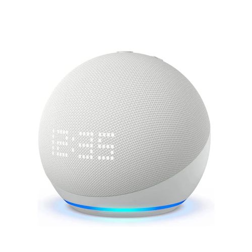 Parlante inteligente Alexa Echo Dot con Reloj (5ta Generación) - Blanco