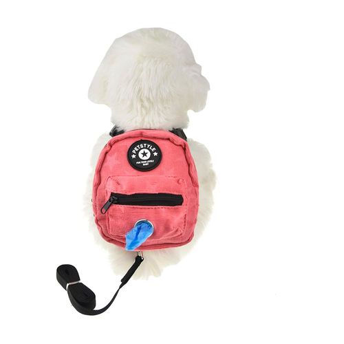 Arnés Mochila para Mascotas Talla L Rosado