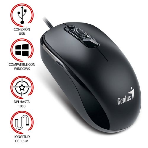 Mouse Genius DX-110  Negro