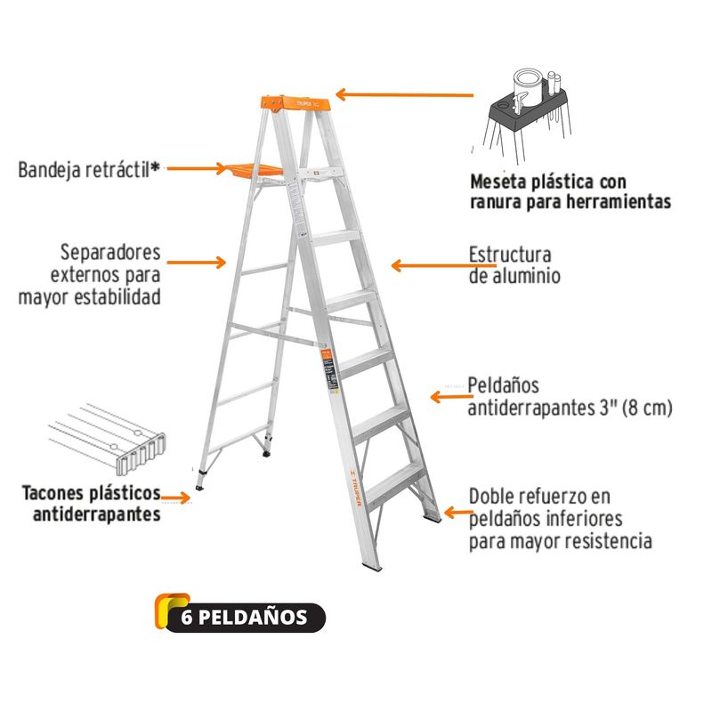 Escalera-tijera-6-peldaños-Truper-soporta-175-kg