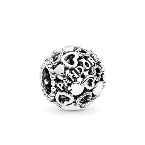 Charm Dije Pandora Original para Mujer 796461 Corazones Plateados Plata 925 Sanllo