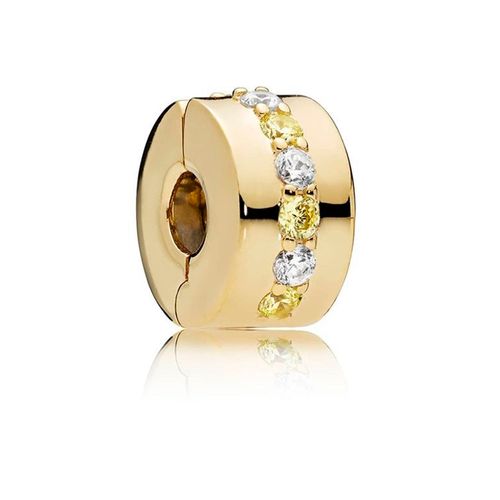 Clip Pandora Original para Mujer 767051CSY Timeless Collection Gold Plated Plata s925 Sanllo