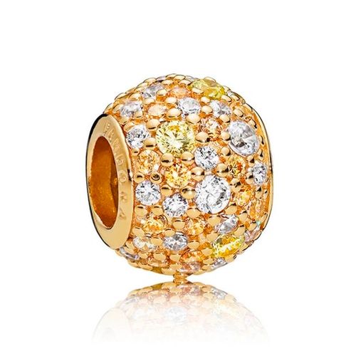 Charm Pandora Original para Mujer 767052CSY Golden Mix Pave Ball s925 Sanllo