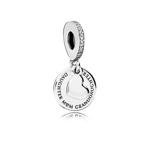 Charm Colgante Pandora Original para Mujer 796215CZ Tres Generaciones s925 Sanllo