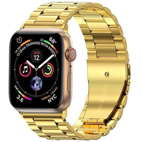 CORREA ESLABONES DORADO PARA APPLEWATCH 42-44-45-49 mm