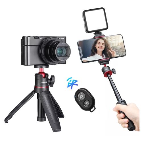 Ulanzi Kit Filmación Trípode Luminaria Adaptador Celular