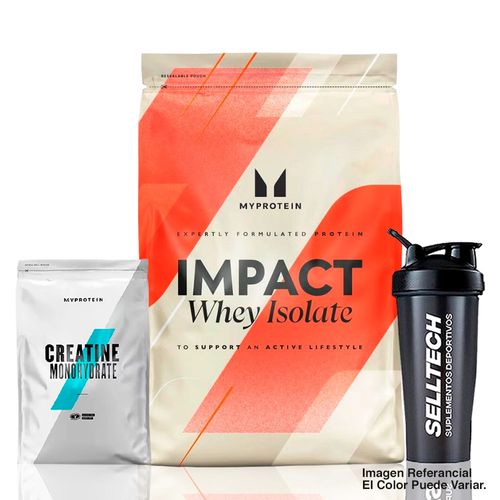 Pack Myprotein Impact Whey Isolate 2.5 kg Vainilla + Creatina Monohidratada 250gr + Shaker