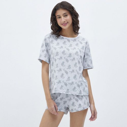 Pijama Hypnotic Mujer Loft Manga Corta Algodón + Short Algodón